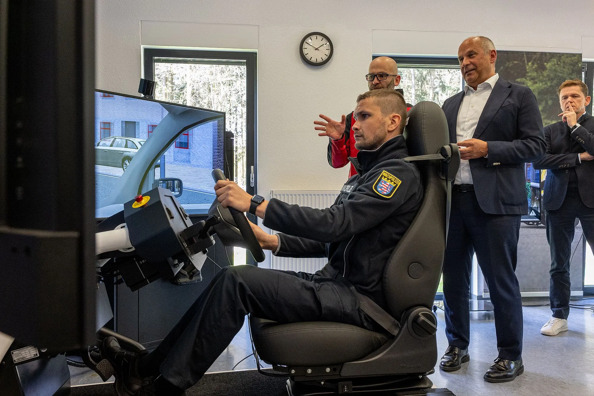 Polizei: Neuer Einsatzfahrtsimulator in der Ausbildung