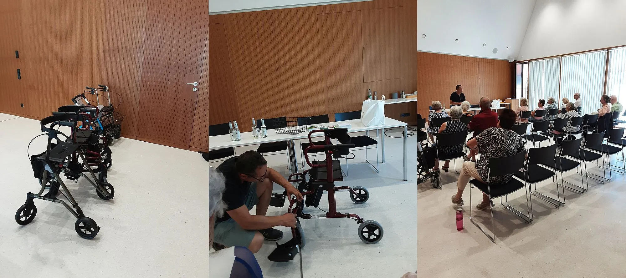 Seniorenveranstaltung: Die richtige Nutzung eines Rollators