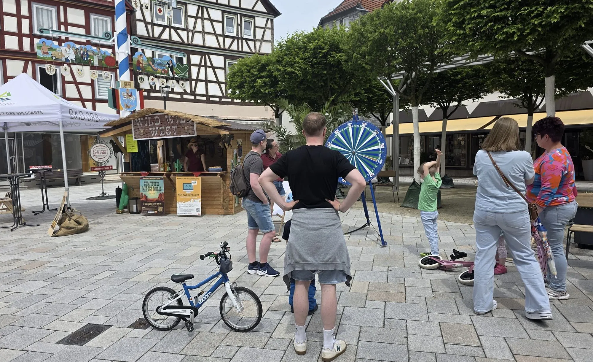 Wilde Westen lebte auf dem Marktplatz wieder auf