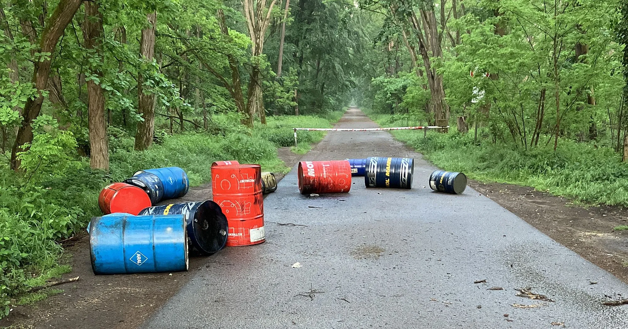 Mehrere Ölfässer im Wald entsorgt: Wer kann Hinweise geben?