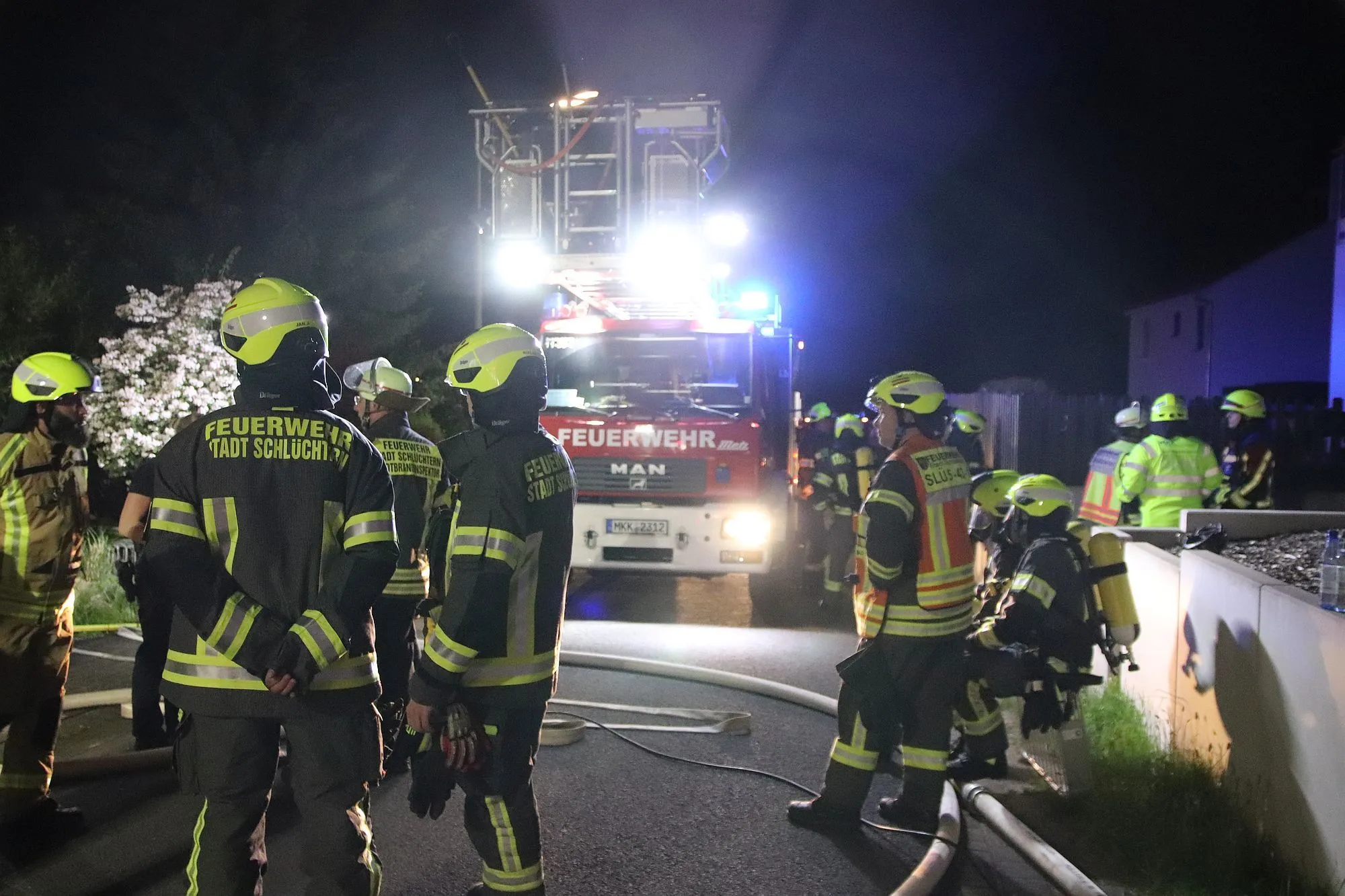 Balkon-Brand in Schlüchtern: Feuerwehr verhindert Schlimmeres